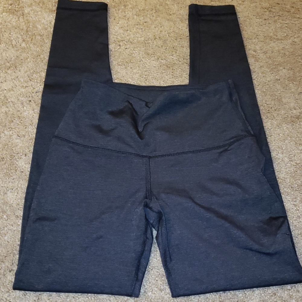 Grey 90 degree leggining full length